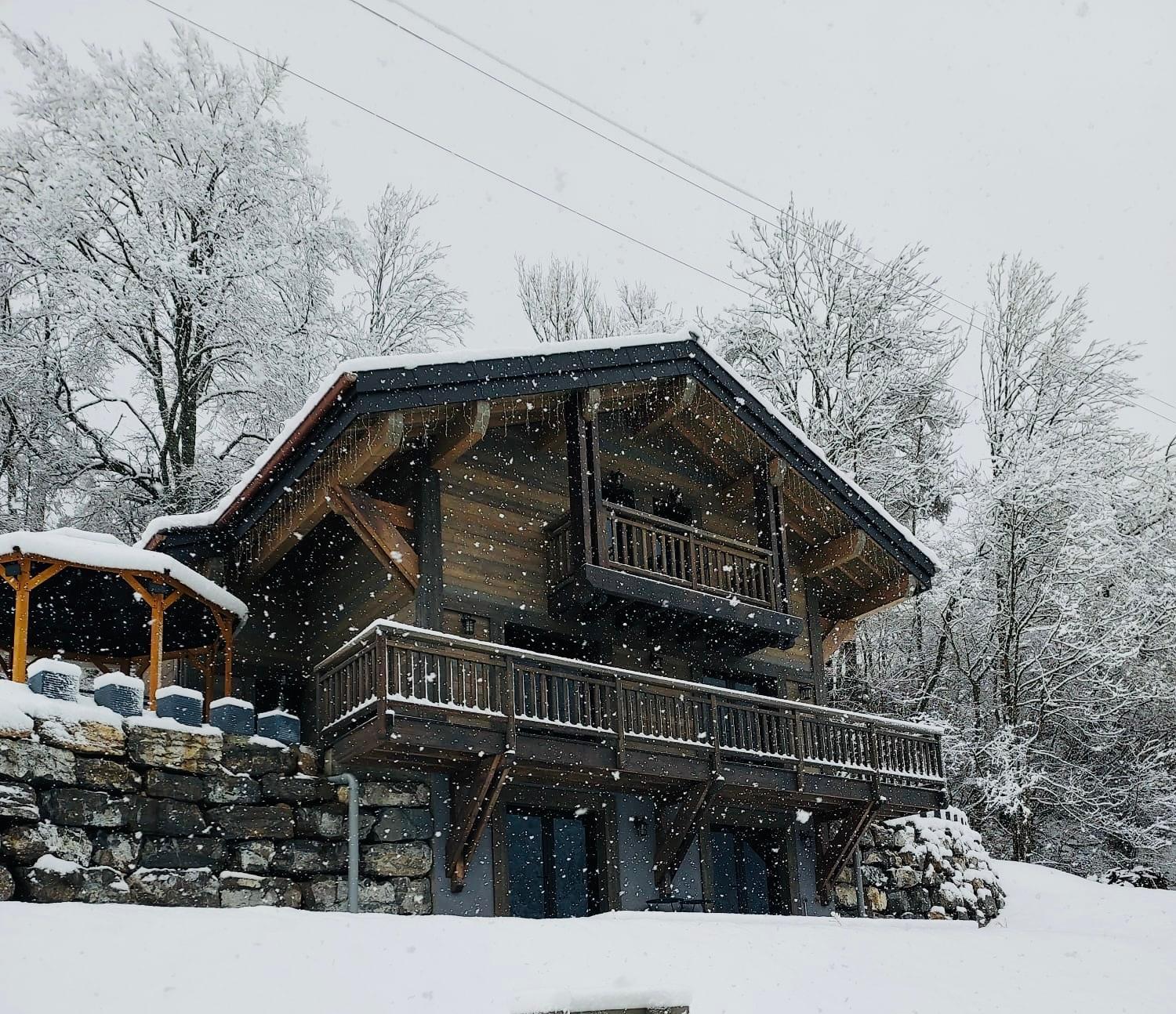 فيلا Chalet Du Bonheur Bonnevaux  المظهر الخارجي الصورة